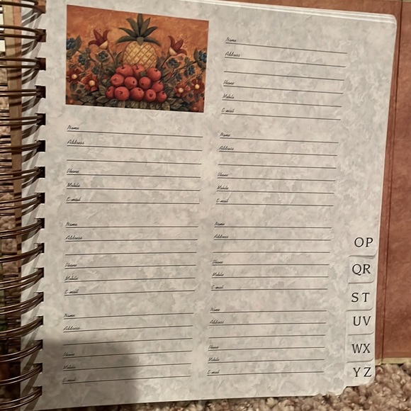 Monthly Greeting Card Organizer Spiral Bound Paperboard with 23 cards - Picture 5 of 5